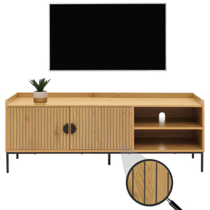 TV-Rack TV-Board Lowboard MDF 56x150x40cm natur