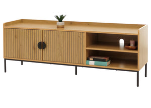 TV-Rack TV-Board Lowboard MDF 56x150x40cm natur