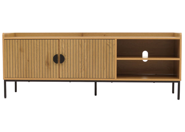 TV-Rack TV-Board Lowboard MDF 56x150x40cm natur