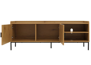 TV-Rack TV-Board Lowboard MDF 56x150x40cm natur