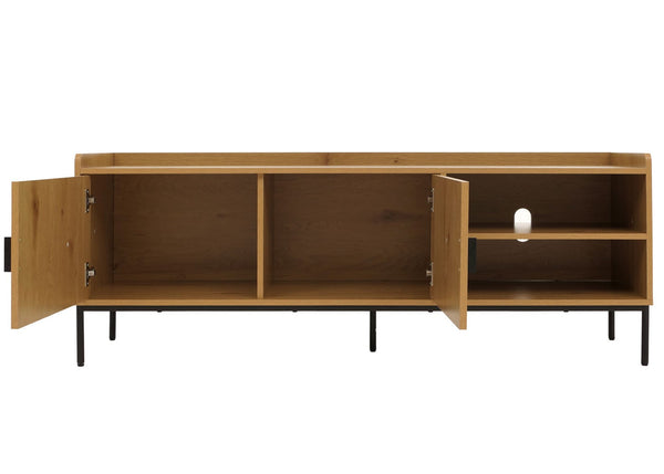 TV-Rack TV-Board Lowboard MDF 56x150x40cm natur