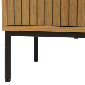 TV-Rack TV-Board Lowboard MDF 56x150x40cm natur
