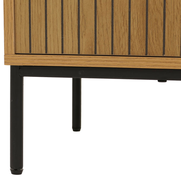 TV-Rack TV-Board Lowboard MDF 56x150x40cm natur