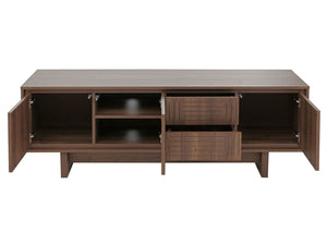 TV-Rack TV-Board Lowboard mit Schubladen 51,5x150x39,5cm braun