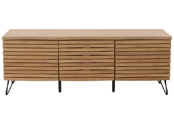 TV-Rack Lowboard TV-Schrank 3D-Design 52x142x44cm natur