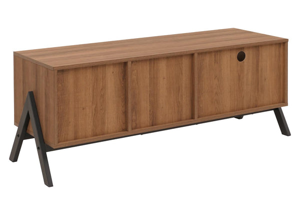 TV-Rack Lowboard TV-Schrank Schiebetür 49x120x40cm natur