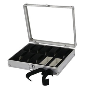 Uhrenbox für 10 Uhren Aluminium Uhrenkoffer
