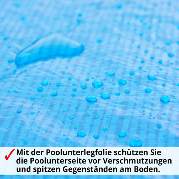Unterlegfolie 309x309cm Untergrundplane für Pools