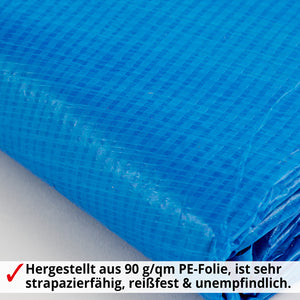 Unterlegfolie 309x309cm Untergrundplane für Pools