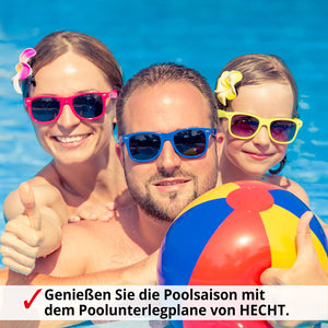Unterlegfolie 309x309cm Untergrundplane für Pools