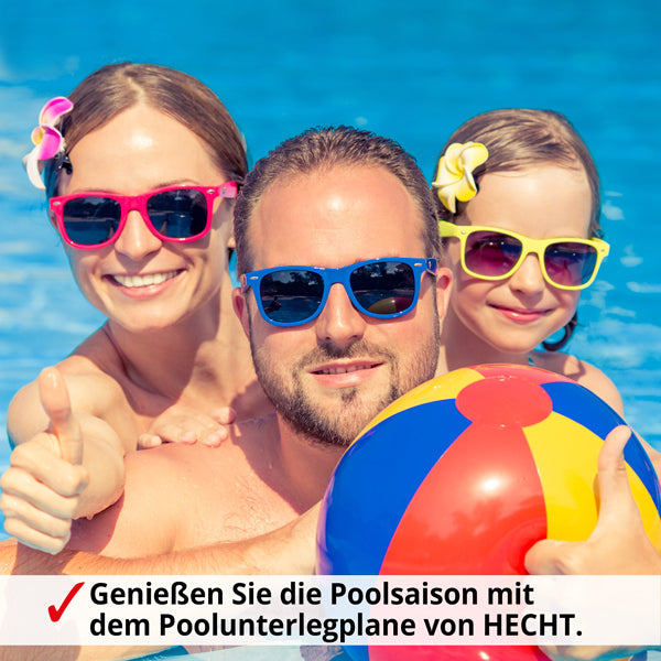 Unterlegfolie 309x309cm Untergrundplane für Pools