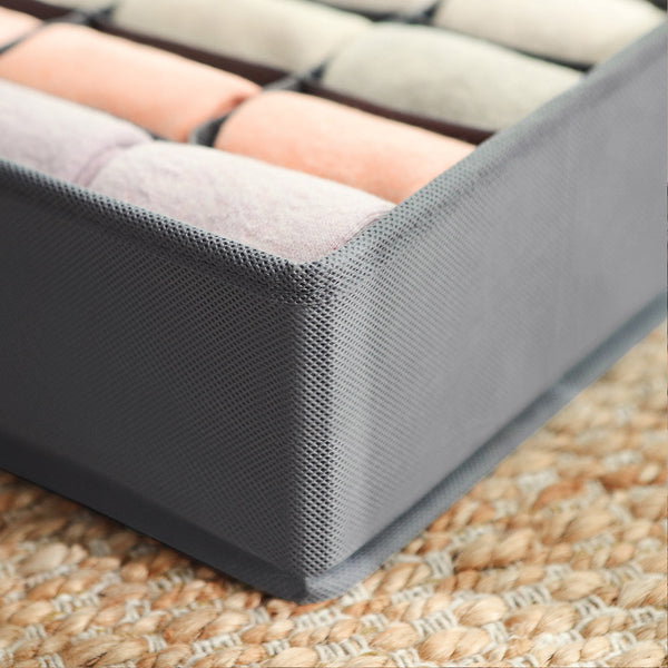 Unterwäsche-Organizer 8er-Set Grau