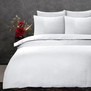 Valencia Bettbezug 140x220 cm Weiss
