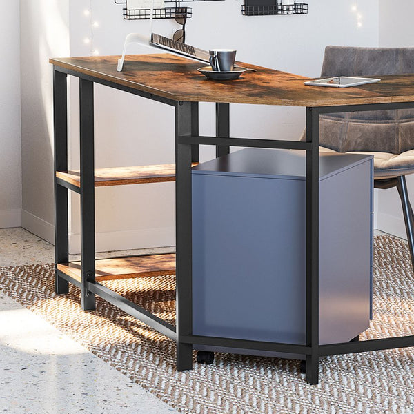VASAGLE Industrie Look Eckschreibtisch