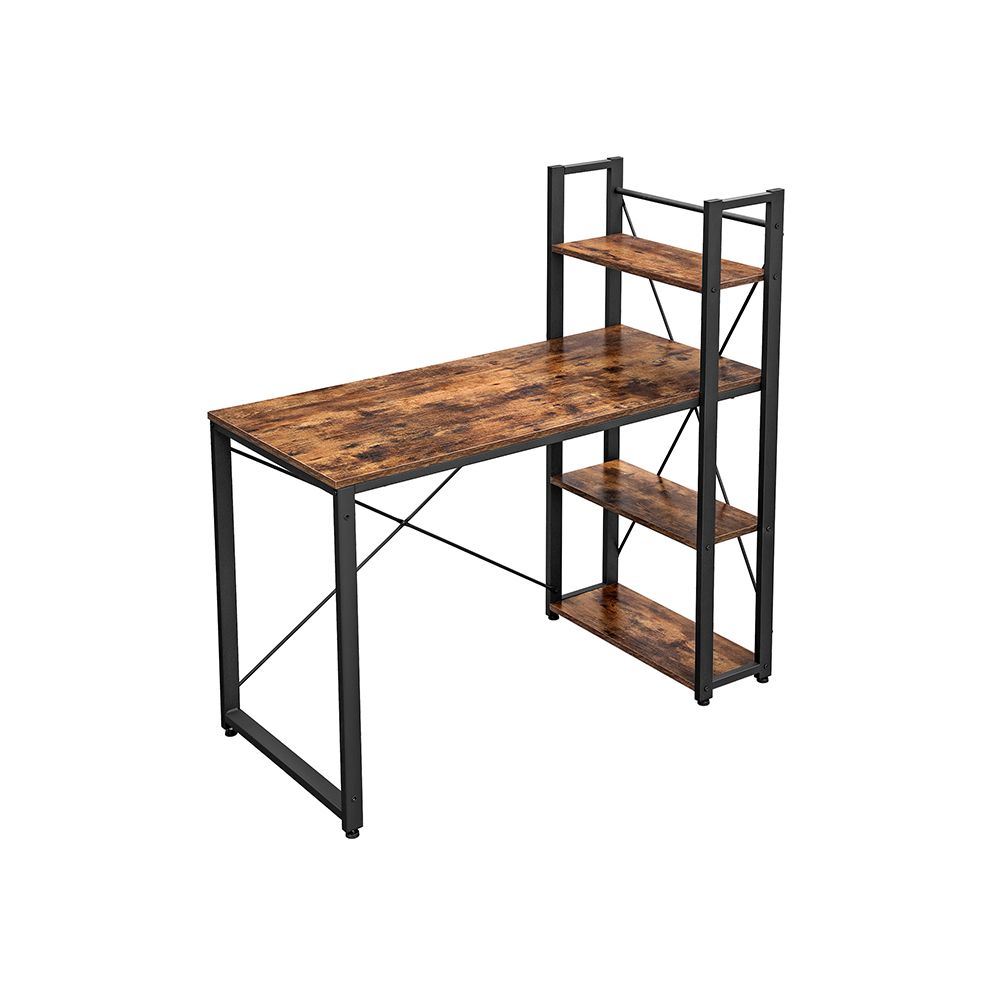 Bureau VASAGLE de 120 cm de long, marron vintage