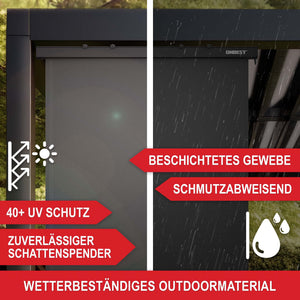 Vertikalmarkise 250x160cm Sonnenstore senkrecht