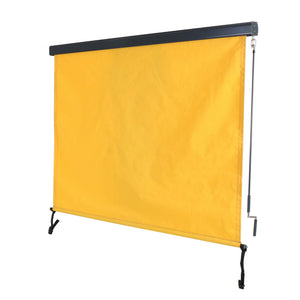 Vertikalmarkise gelb 250x180cm UV-Schutz 50 Sichtschutz Aussen