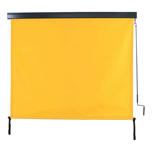 Vertikalmarkise gelb 250x180cm UV-Schutz 50 Sichtschutz Aussen
