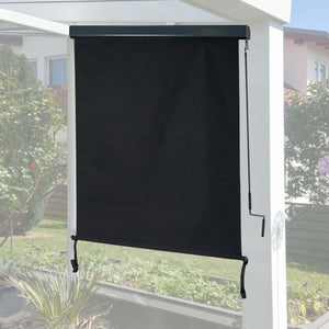 Sichtschutz Vertikalmarkise Aussenrollo 250x140cm UV-Schutz schwarz