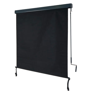 Sichtschutz Vertikalmarkise Aussenrollo 250x140cm UV-Schutz schwarz