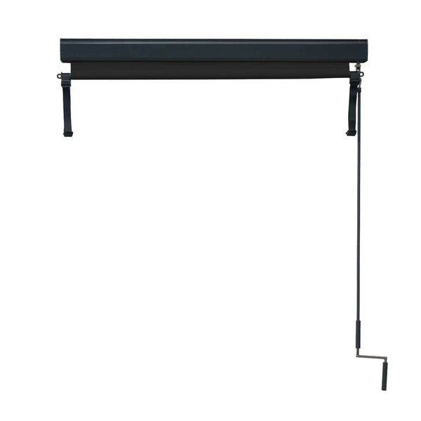 Sichtschutz Vertikalmarkise Aussenrollo 250x140cm UV-Schutz schwarz