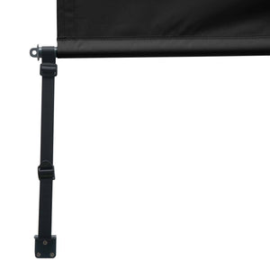 Sichtschutz Vertikalmarkise Aussenrollo 250x140cm UV-Schutz schwarz