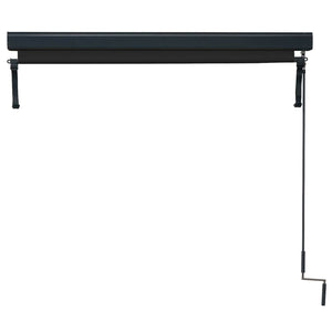 Vertikalmarkise Outdoor Sichtschutz Rollo UV 50, 250x180 cm, schwarz
