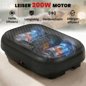 Vibrationsplatte mit Fernbedienung Muskelaufbau LED schwarz