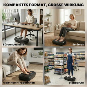 Vibrationsplatte mit Fernbedienung Muskelaufbau LED schwarz