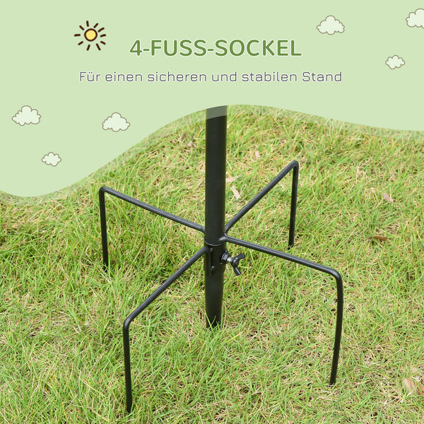 Vogelfutterstation freistehend für Wildvögel Garten Stahl