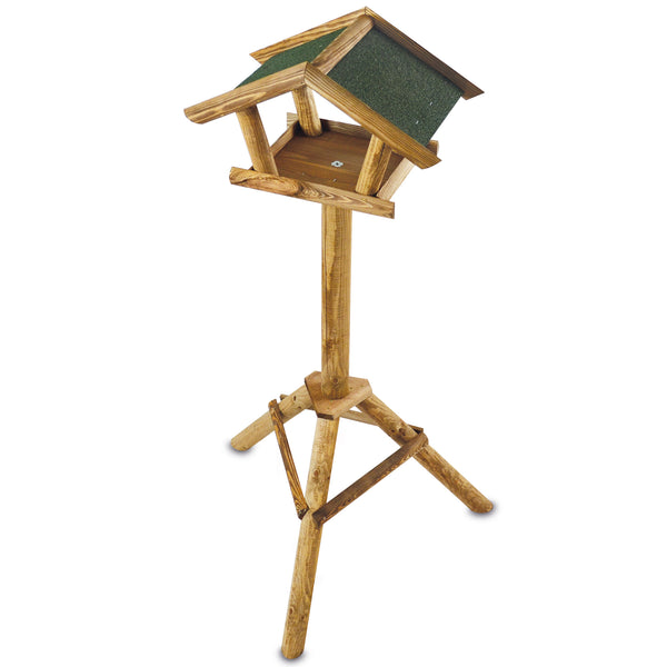 Vogelhäuschen mit Ständer wetterfest dekorativ & ideal zur Vogelfütterung