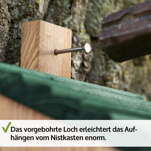 Vogelhaus Nistkasten NaturNest Pultdach – wetterfest & robust für Wildvögel
