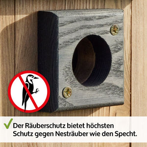Vogelhaus Nistkasten NaturNest Pultdach – wetterfest & robust für Wildvögel