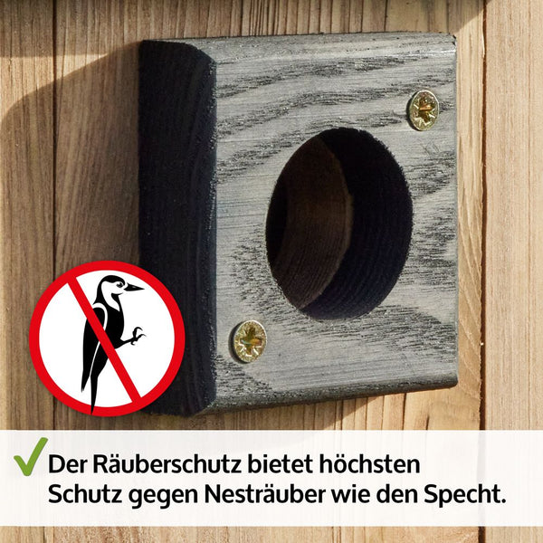 Vogelhaus Nistkasten NaturNest Pultdach – wetterfest & robust für Wildvögel