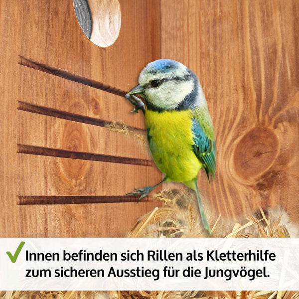 Vogelhaus Nistkasten NaturNest Pultdach – wetterfest & robust für Wildvögel