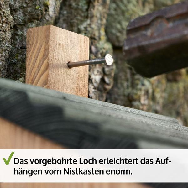 Vogelhaus Nistkasten NaturNest Pultdach – wetterfest & robust für Wildvögel
