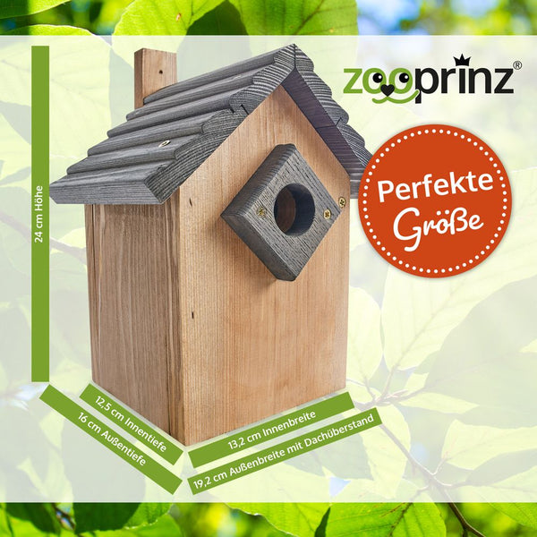 Vogelhaus Nistkasten NaturNest Satteldach – wetterfest & robust für Wildvögel