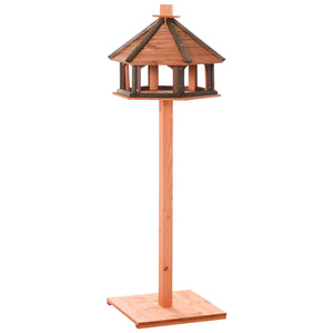 Vogelhaus mit Ständer Ø52x130cm Vogelvilla Holz