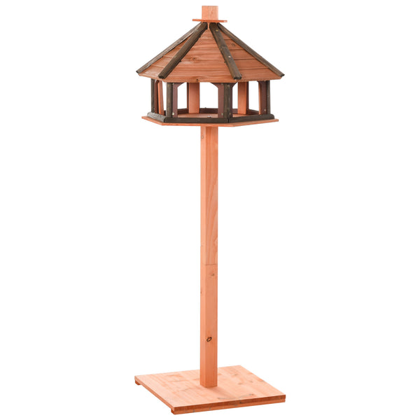 Vogelhaus mit Ständer Ø52x130cm Vogelvilla Holz
