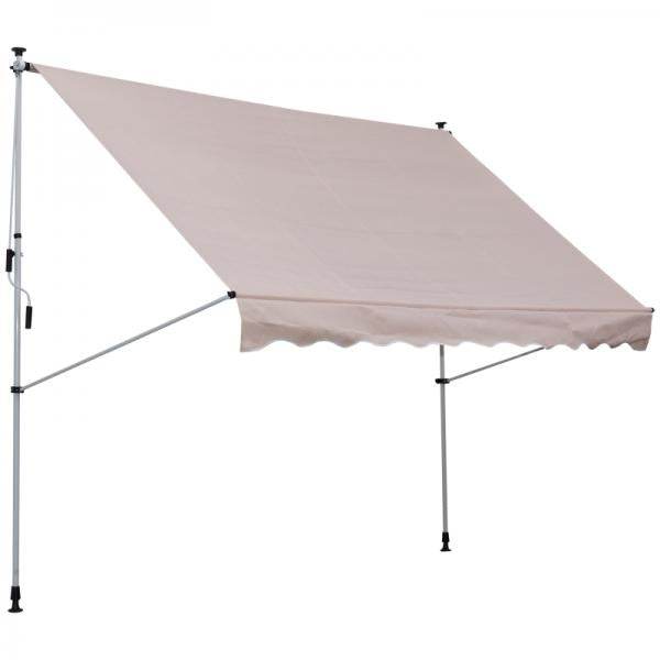 Markise Klemmmarkise Sonnenschutz Beige 200 x 150cm
