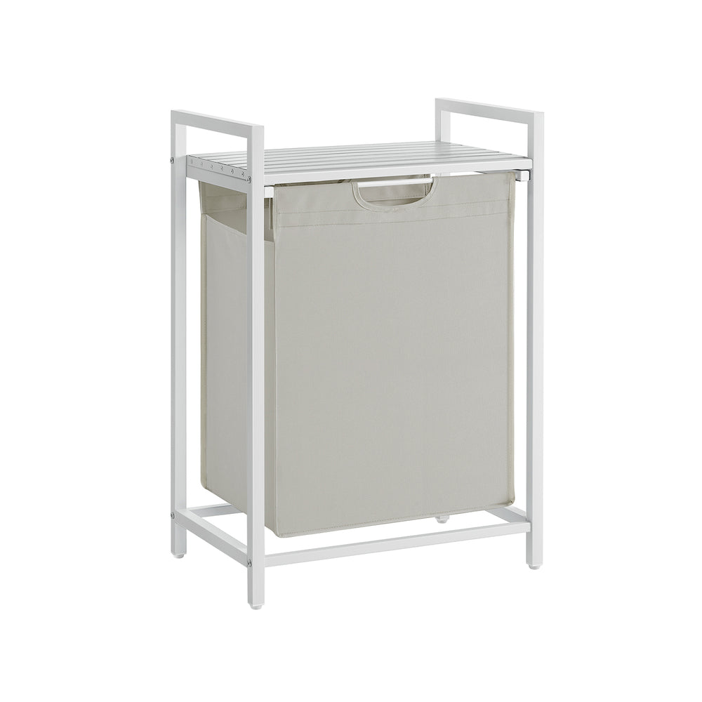 Cesto portabiancheria 65L bianco