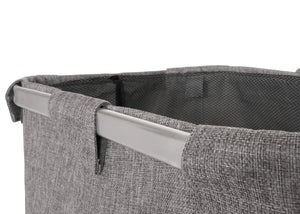 Wäschesammler Laundry Wäschebox mit Netz 1 Fach 56x49x30cm 82l grau
