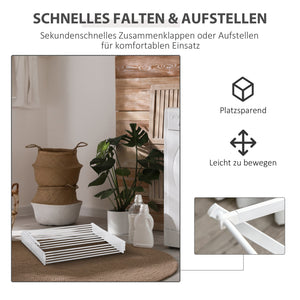 Wäscheständer Wäschetrockner 8-stufig Faltbar Weiss