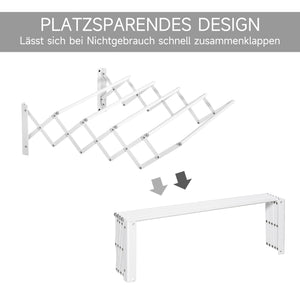 Wäscheständer Wäschetrockner für Textilien Weiss