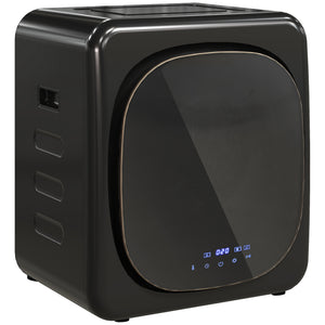 Wäschetrockner kompakt mit UV-Desinfektion 4kg Edelstahl Schwarz
