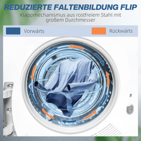 Wäschetrockner kompakt mit UV-Desinfektion 4kg Edelstahl weiss