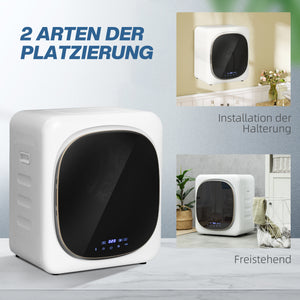 Wäschetrockner kompakt mit UV-Desinfektion 4kg Edelstahl weiss