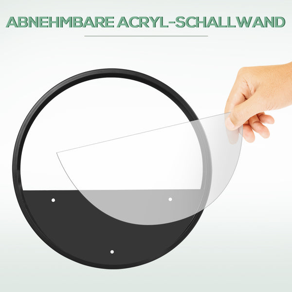 Wand Pflanzgefässe Set stapelbar für Innen Aussen Metall schwarz