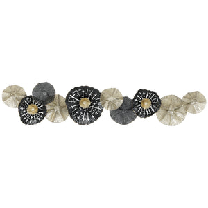 Wandbild modern mit Metallrahmen schwarz gold