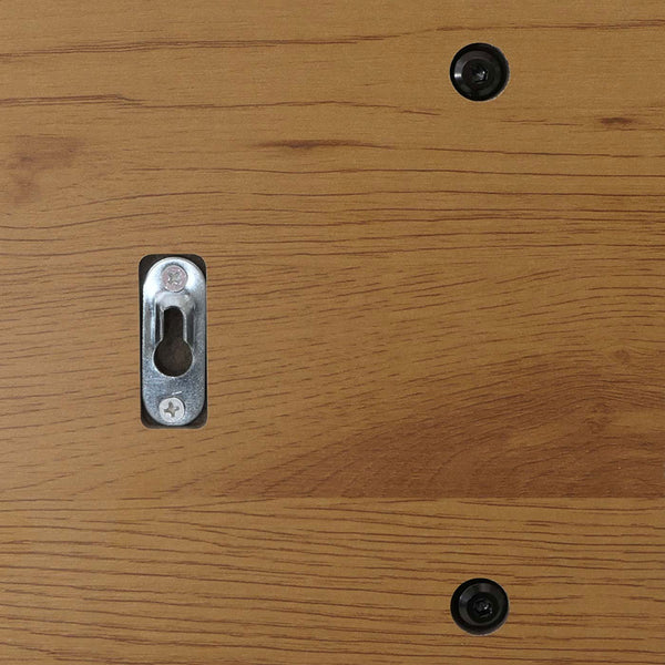 Wandgarderobe 2 Kleiderstangen 4 Haken skandinavisch 20x80x27cm natur